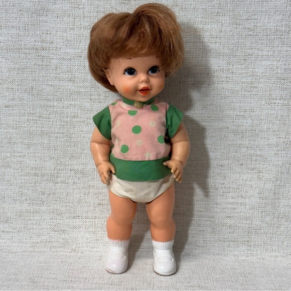 11" Mattel Baby's First Steps Doll (1967) - Picture 1 of 7